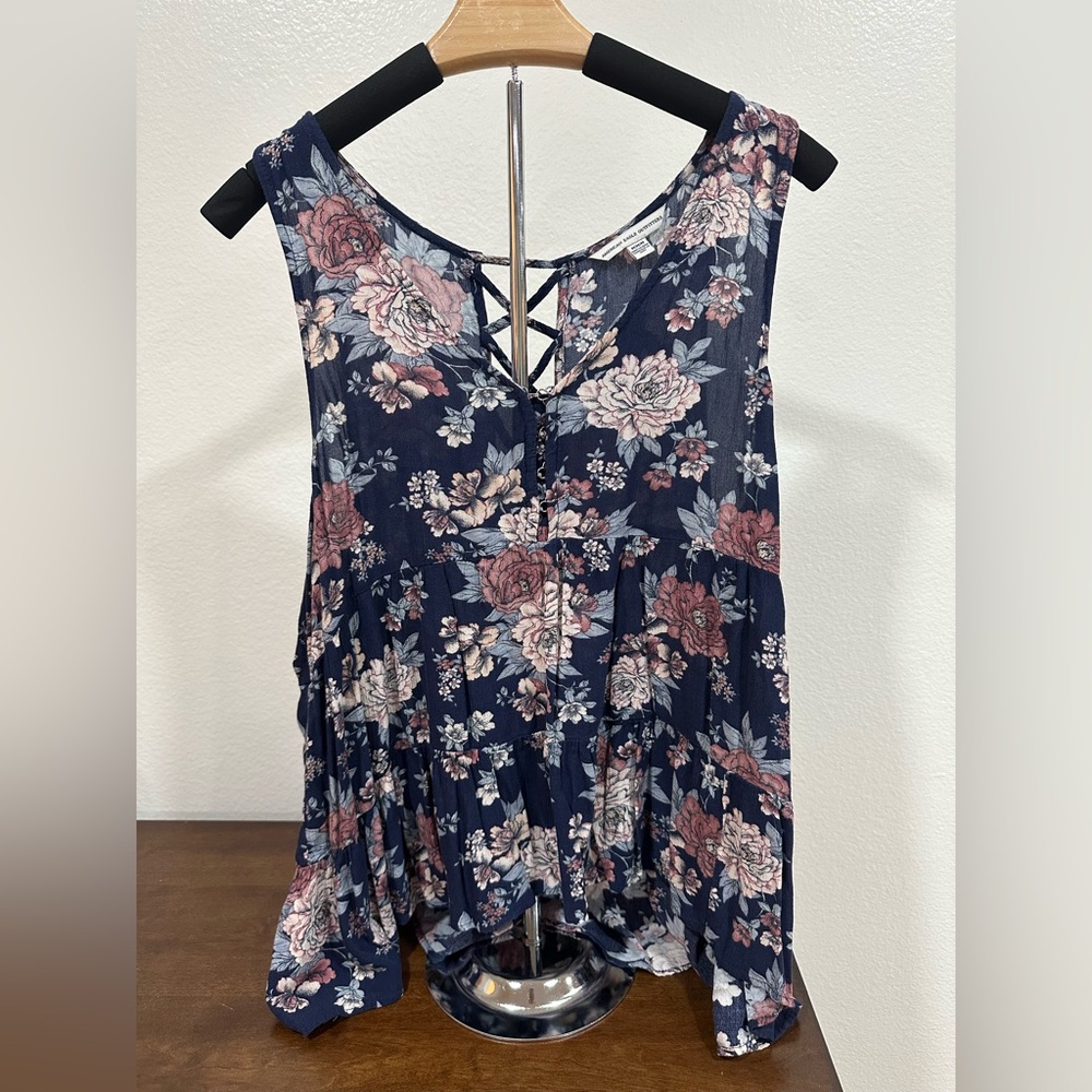 American Eagle Floral Tank Top